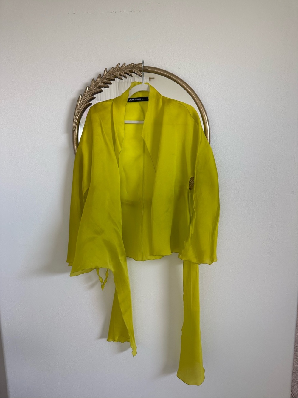 Jackie Rodgers Chartreuse Wrap - Picture 3 of 5